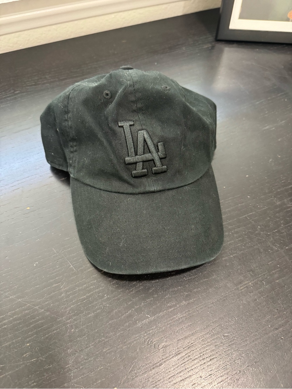 47 Brand Black LA Embroidered Baseball Cap